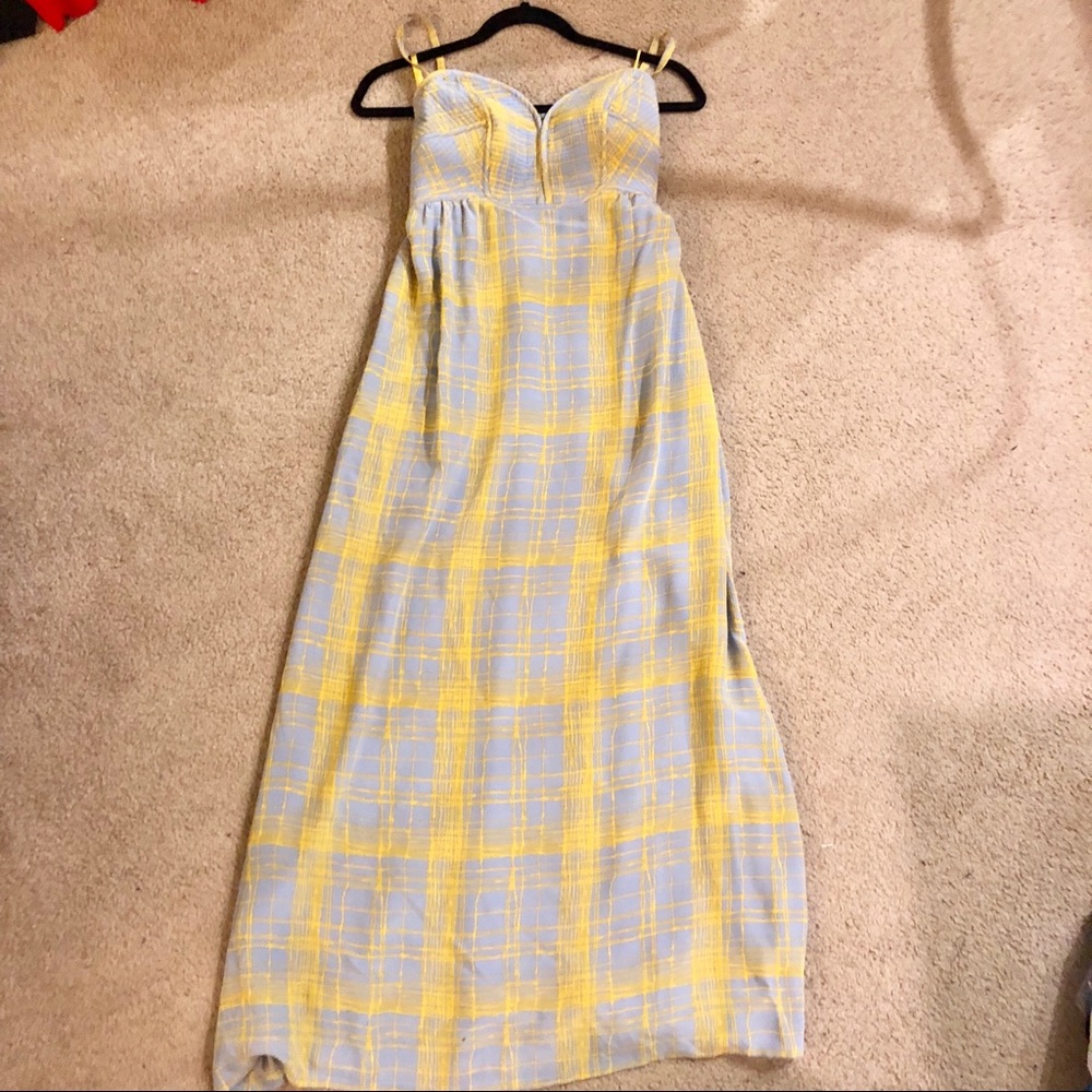 Anthropologie maxi dress with pockets